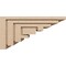 Ekena Millwork 11"W x 22"D x 11"H Wide Landon Rough Cedar Woodgrain TimberThane Corbel, Primed Tan CORUR11X22X11LANRCPR - alternate 3